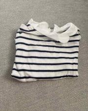 T-shirt rayé longues manches - 9 mois (Kiabi)