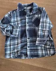 Chemise a carreaux bleu T 92