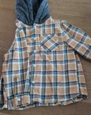 Chemise a carreaux brun Zara T 12-18mois