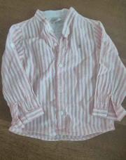 Chemise rose ligné Paz T 24mois 