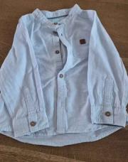 Chemise bleu obaibi T 23mois 