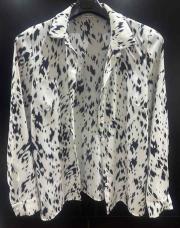 Chemisier blanc avec motif noir taille m/L 