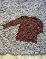 T shirt Leo longue manches brun 110/116