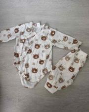 Pyjama 2 pièce oursons taille 0/1mois 