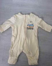 Combi pyjama jaune taille 50 