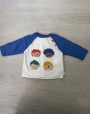 Sweat 3 mois obaibi bleu et blanc