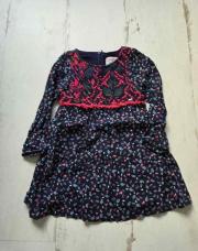 Robe Chipie marine/rose 2 ans