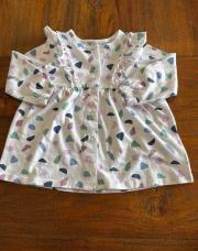 Robe 18 mois blanches motifs 