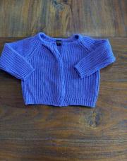 Gilet mauve 86cm 