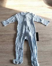 Pyjama bleu clair cœur 12 mois 