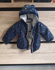 Veste chaude bleu foncée 12 mois