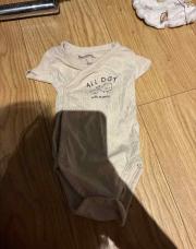 Body manche court taille 1 mois 