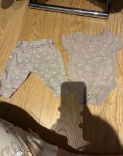 Ensemble body manche court 1-3 mois 