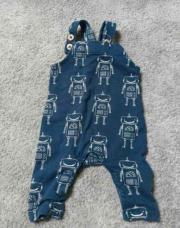 Salopette 1 mois robot bleu