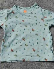 tee shirt 1 mois vert mini dino partout