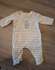 pyjama 50cm ligné gris cygogne