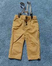 pantalon jaune 3 mois avec bretelles