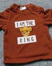 tee shirt brun 3 mois roi lion