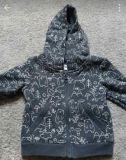 gilet bleu 3 mois animaux de la forêt