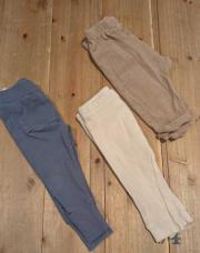 Lot de 3 leggings (crème/bleu/marron)