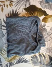 Body bleu longues manches ligné 