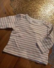 T-shirt blanc ligne orange 