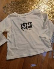 T short blanc petit coeur