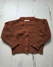 Gilet laine Someone marron 6 ans