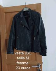 Veste cuir JBC t/m