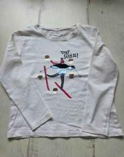 T-shirt TAO blanc ski 5 ans