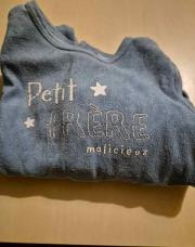 Pyjama velours ptit frère 18mois