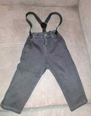 Pantalon de cérémonie kiabi noir avec bretelles 