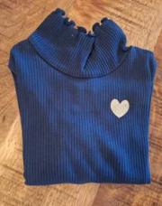 Blouse marine col roulé 6m