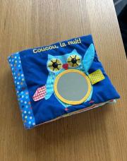 Livre tissu coucou la nuit 