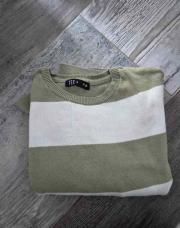 Pull TeX  2 couleurs 7-8 ans 