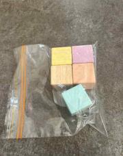 Lots de 5 cube en boit sensoriel 