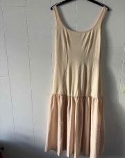 Longue robe beige