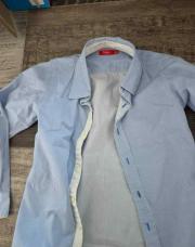 Chemise Tissaia bleu lignes 