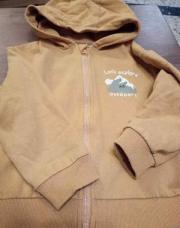 Sweat capuche ocre 36m