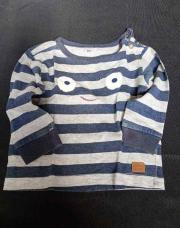 Tshirt yeux - rayé - manches longues 80