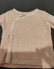 Haut velours rose
