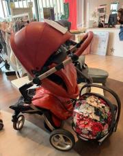 Poussette mima avec maxi cosi et chanceliere