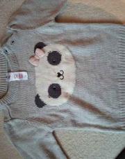Pull gris nounours 