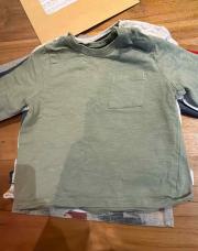 T shirt ML kiabi vert 24 mois 