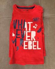 T shirt Orchestra rouge manche longue 80 cm