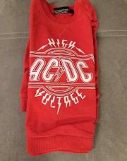 Sweat AC DC rouge 12 mois