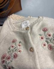 Gilet fleur 9-12