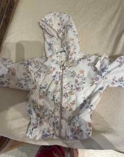 Veste imperméable fleuri - 6/9 mois 