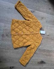 Veste Moutarde fleurie 36 mois 