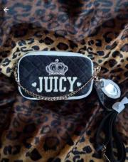 Sac noir velours juicy couture 